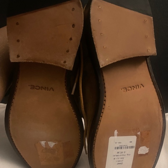 VINCE  Davies Plain Toe Derby Tan Suede Oxfords Suede Size 9.5 US NEW main image 14